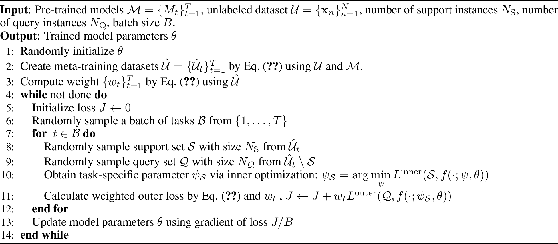 Figure 3: Meta-learning procedures.