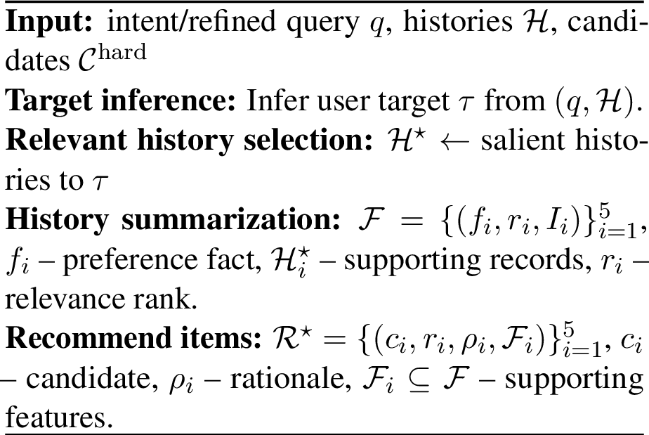 Figure 3: Structured Product Recommendation Step