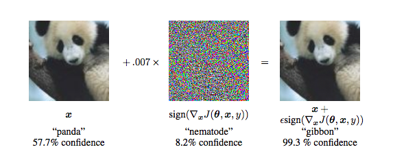 Figure 1: Explaining and Harnessing Adversarial Examples [1]