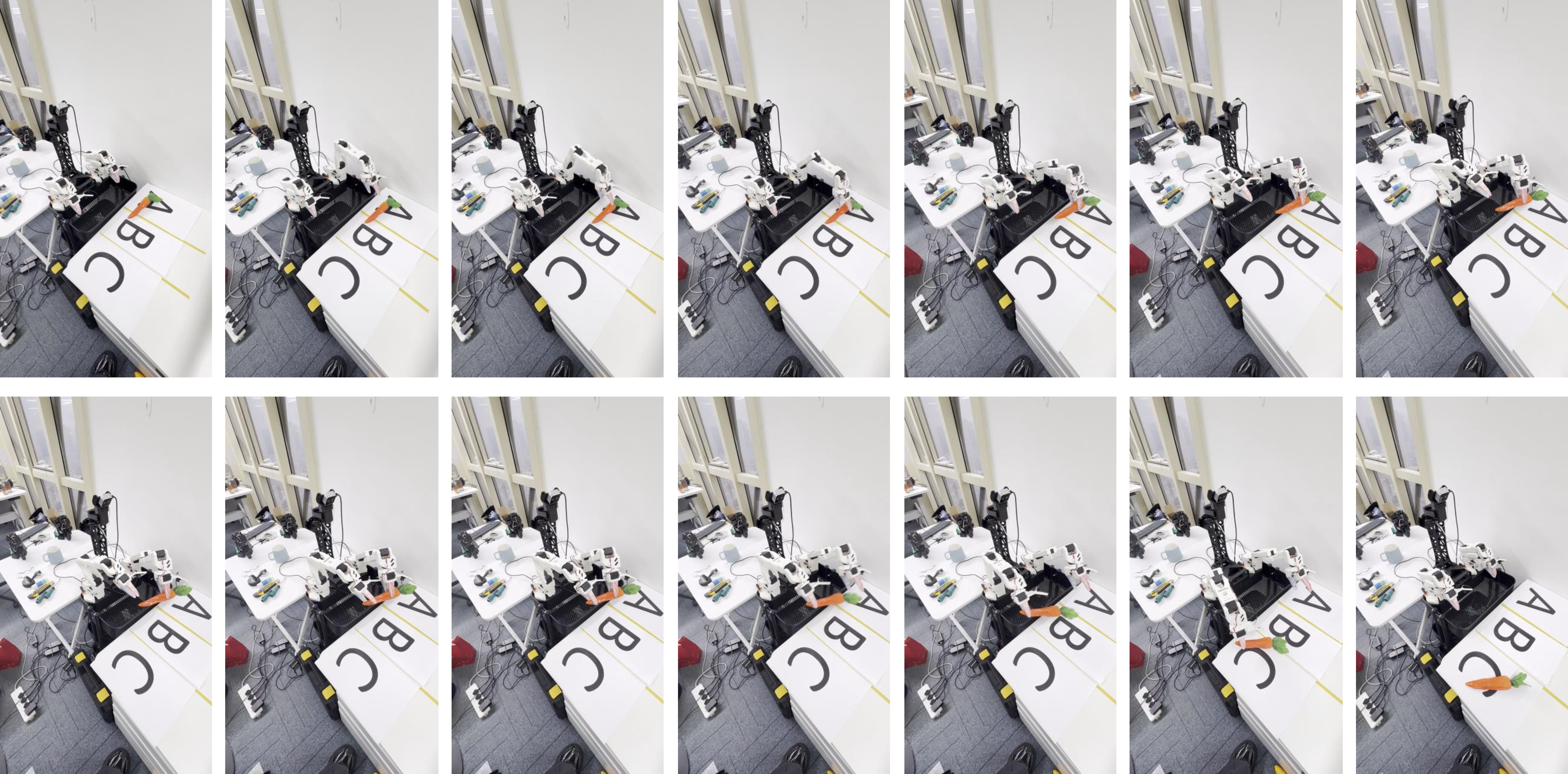 Figure 5: XLerobot: Transfer the carrot.
