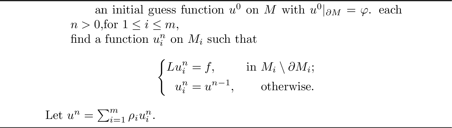 Figure 2: ([24]) Parallel DDM to solve 3 , under Assumptions 1 and 2.