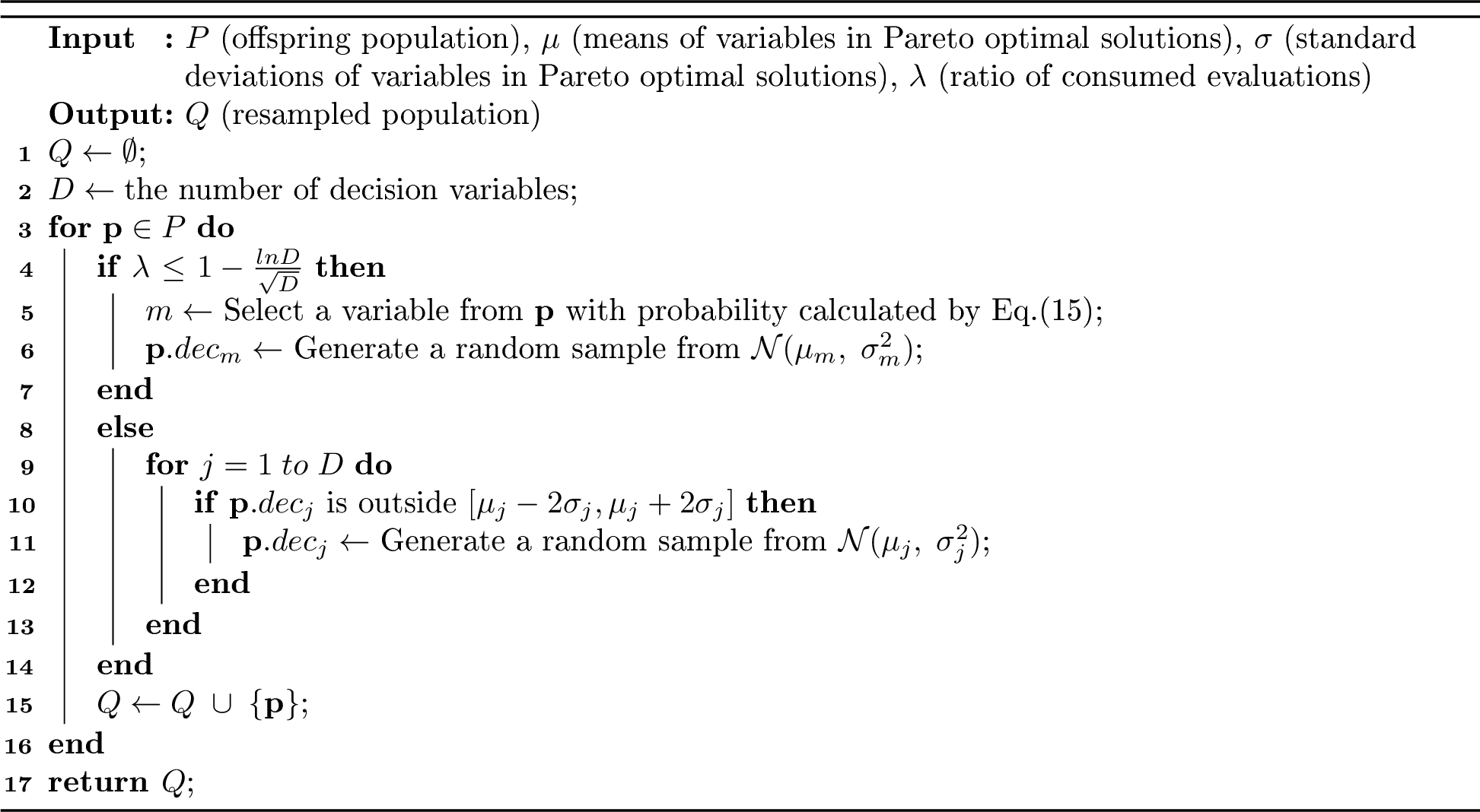 Figure 11: PGResample(P, \mu, \sigma, \lambda)
