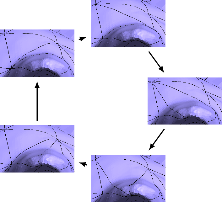 Figure 16: Configurations where the heuristic swap condition does not lead to a stable configuration.
