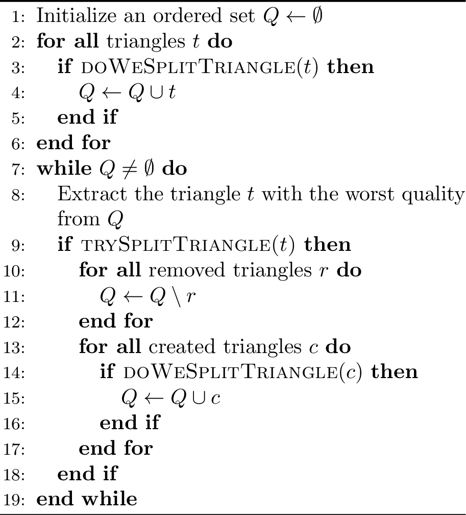 Figure 22: splitTriangles()