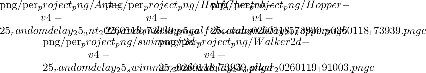 Figure 3: Learning curves on MuJoCo-v4 under long random observation delays (\Delta T_{\max}=25). Across five tasks, DUPO (ours) consistently achieves higher returns and faster convergence than baselines. Solid lines denote the mean over four seeds and shaded regions indicate \pm one standard deviation.