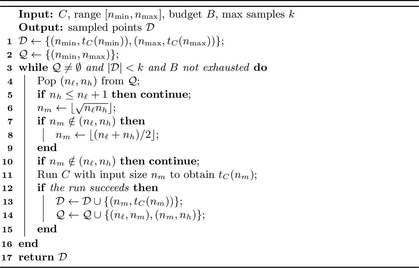 Figure 7: Adaptive Logarithmic Sampling.