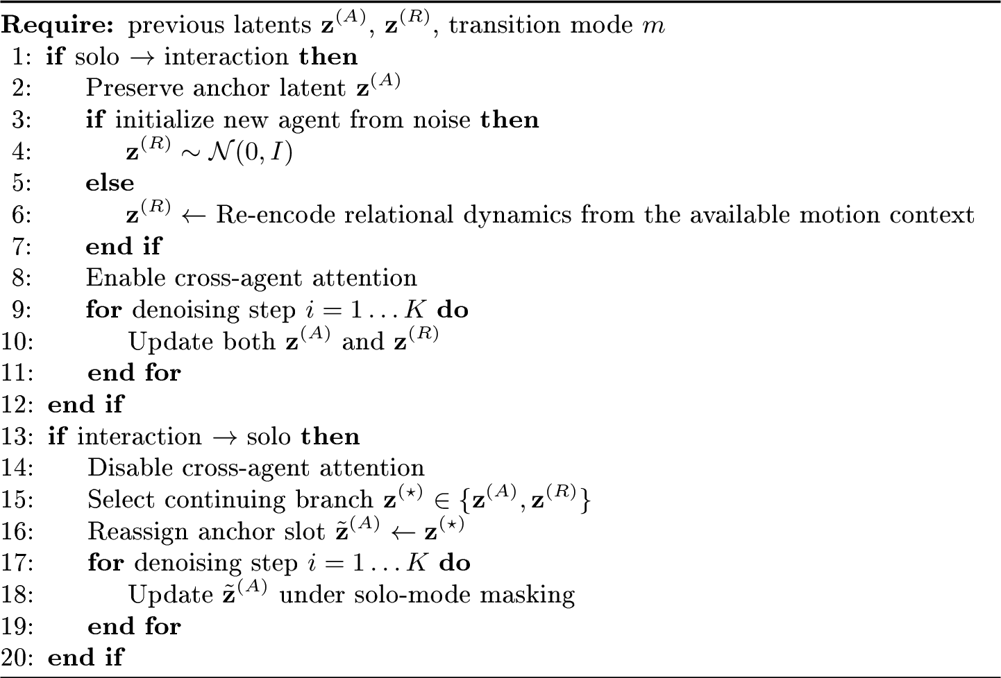 Figure 8: Agent configuration transitions during streaming generation