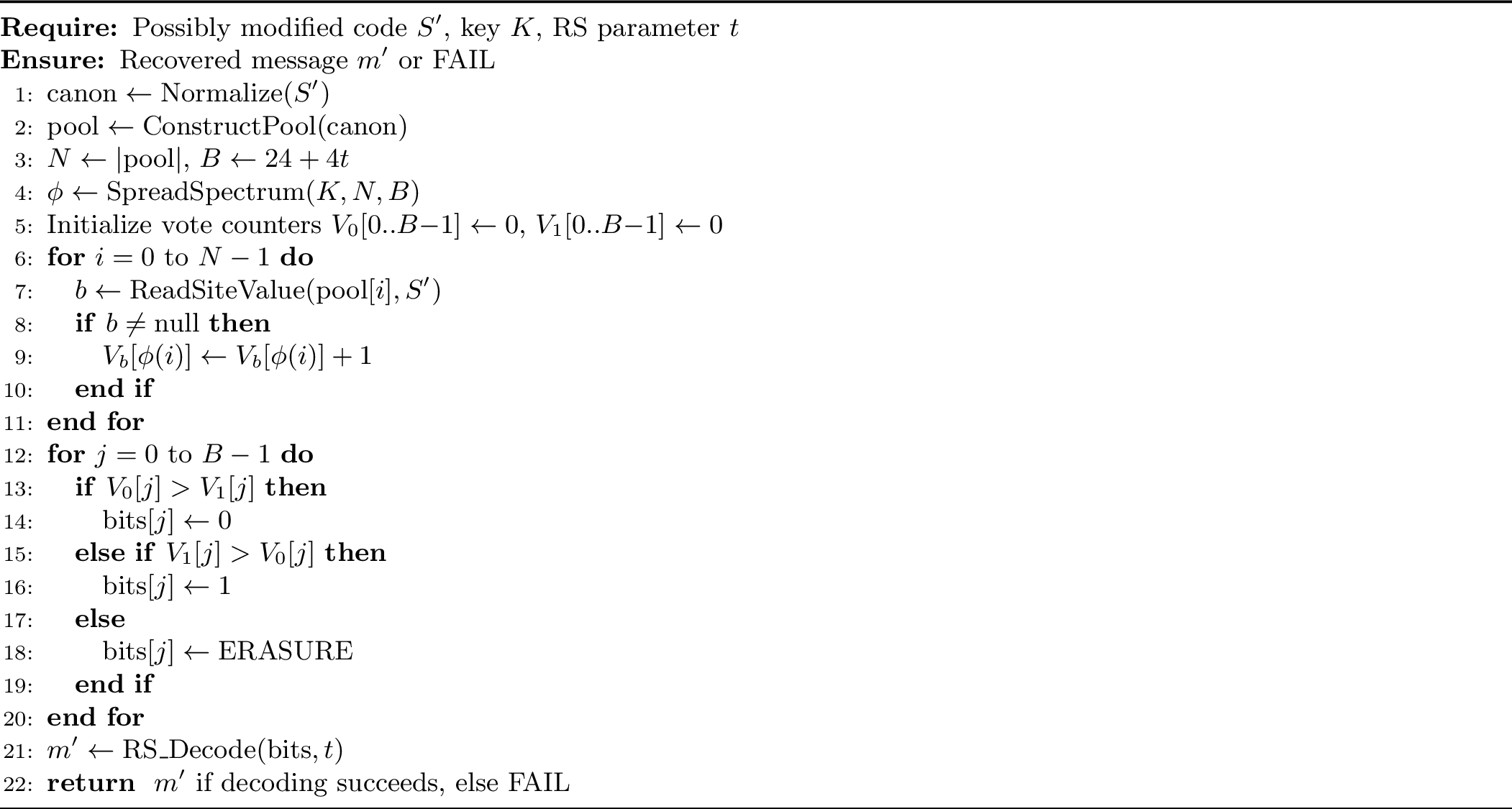 Figure 4: Watermark Detection