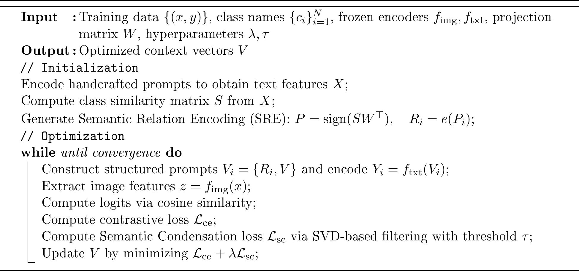 Figure 4: Training of Structured-Condensed Prompt Tuning (SCPT)