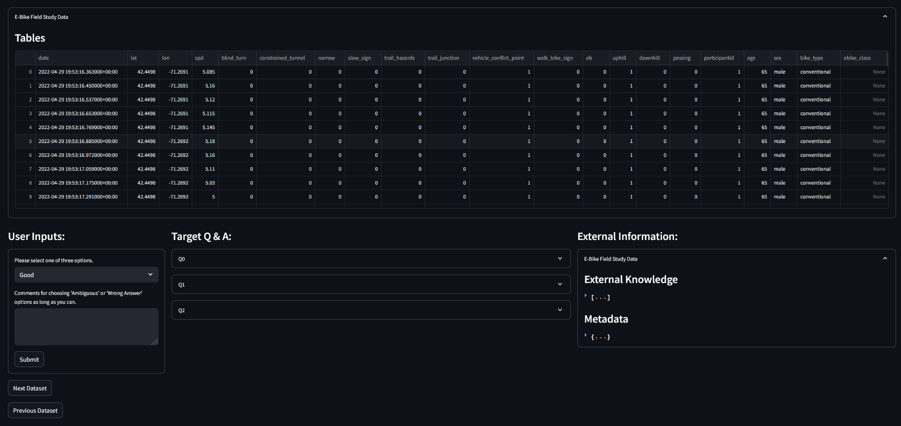 Figure 8: Annotation GUI for checking the revised QA pairs