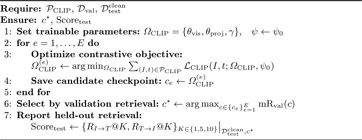 Figure 5: IR-CLIP contrastive adaptation and retrieval