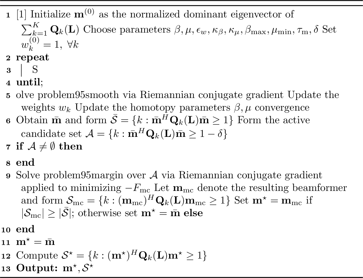 Figure 2: HRMC Device Selection and Receive Beamforming Algorithm
