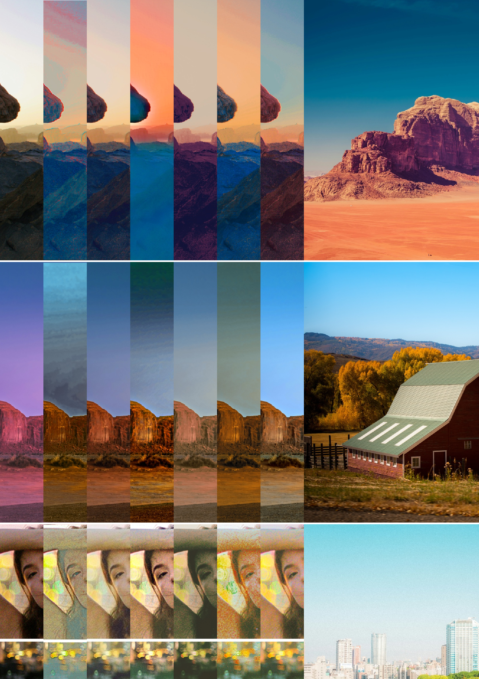 Figure 4: Qualitative Comparison. Our method exhibits distinct advantages in maintaining global color consistency, ensuring semantic-aware color alignment, and preserving image structure without artifacts.