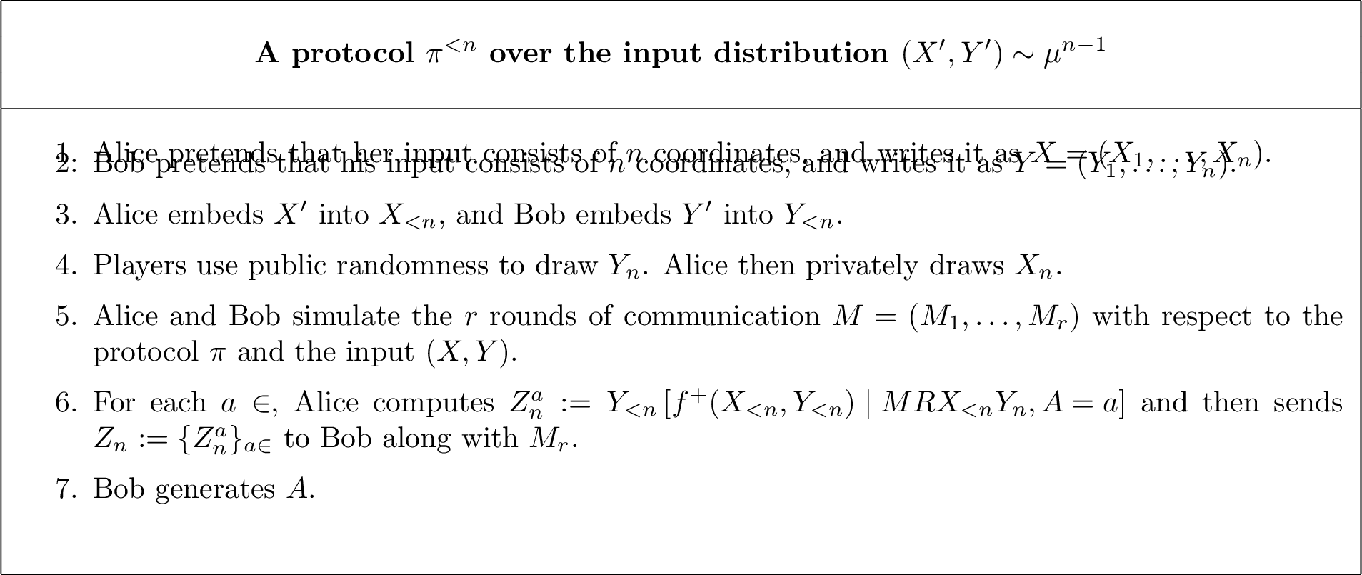 Figure 3: The protocol \pi^{<n} resulting from decomposing \pi
