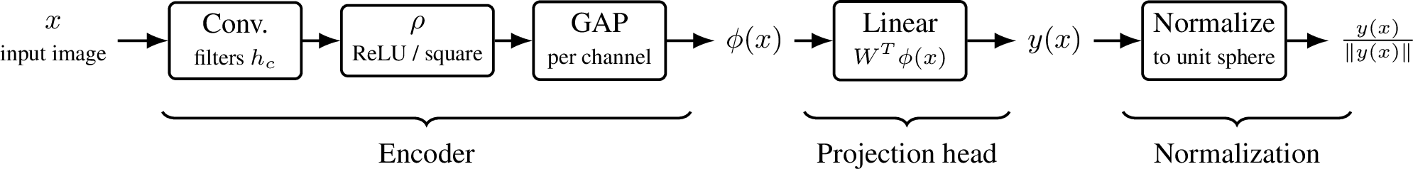 Figure 6: A simple CNN architecture that can compute the optimal representation in terms of CL for the augmentations in figure 5.