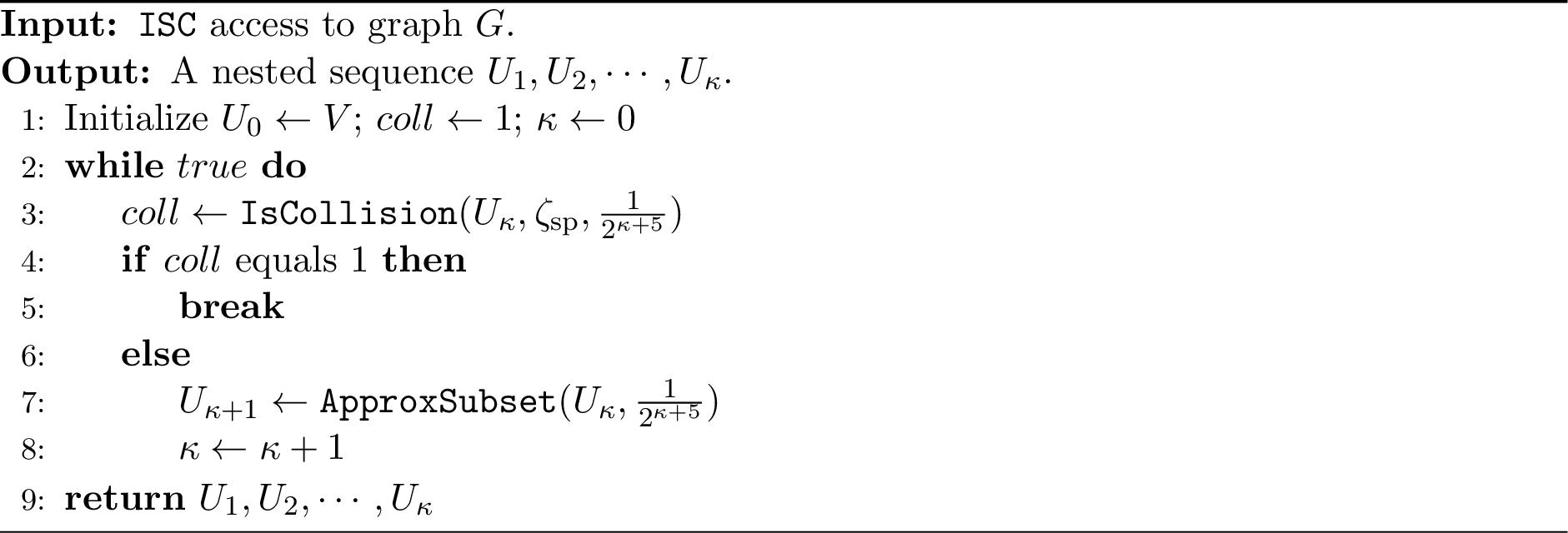 Figure 2: ApproxSequence(V)