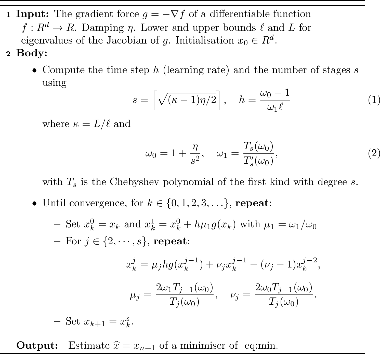 Figure 2: [15] Runge-Kutta Chebyshev descent method (RKCD)