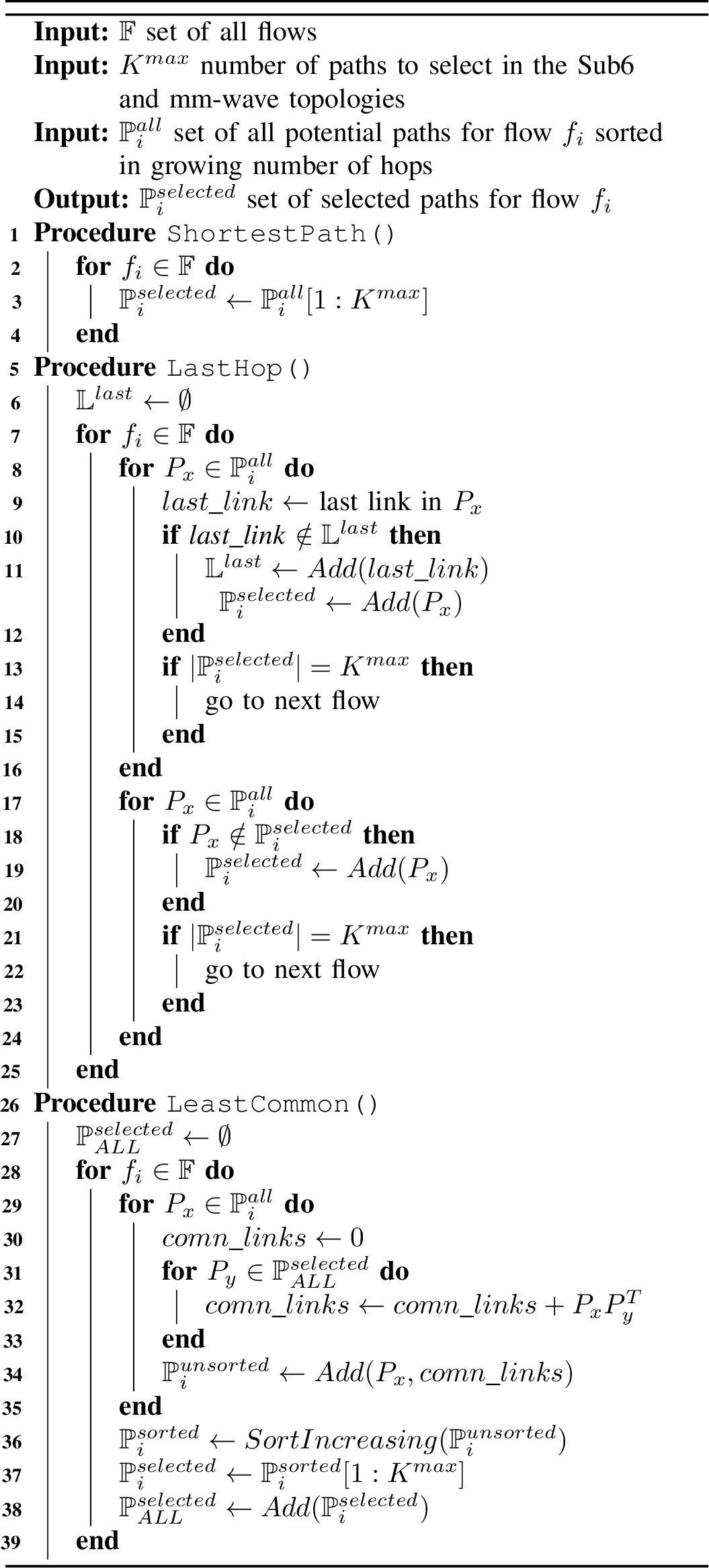 Figure 3: PHaul path computation heuristics.