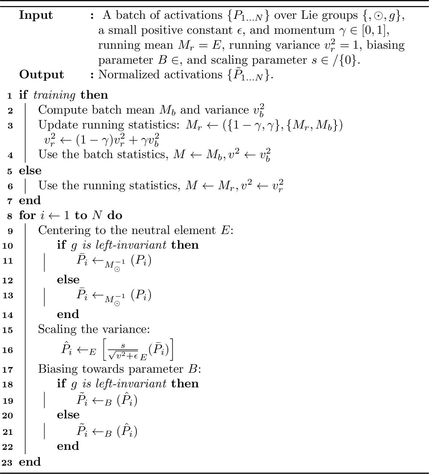 Figure 3: Lie Group Batch Normalization (LieBN)