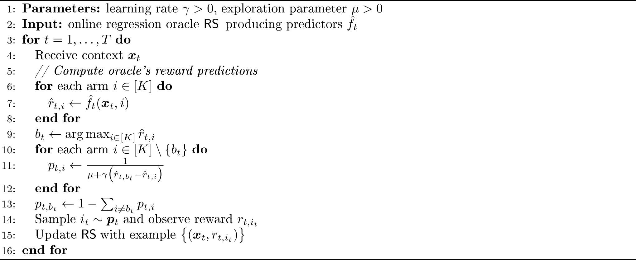 Figure 8: SquareCB (Reward Form; adapted from [13])