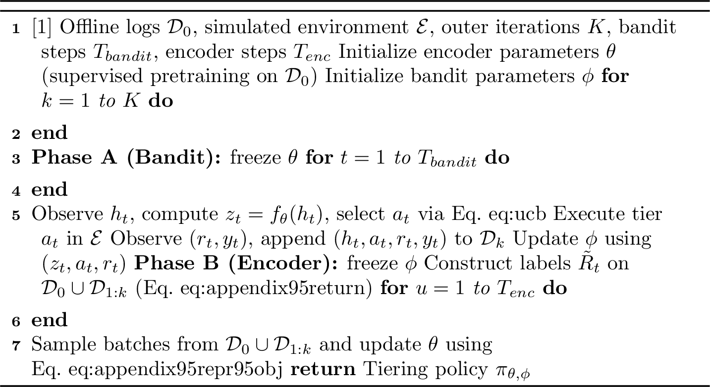 Figure 5: Alternating Training for Stable Tiering