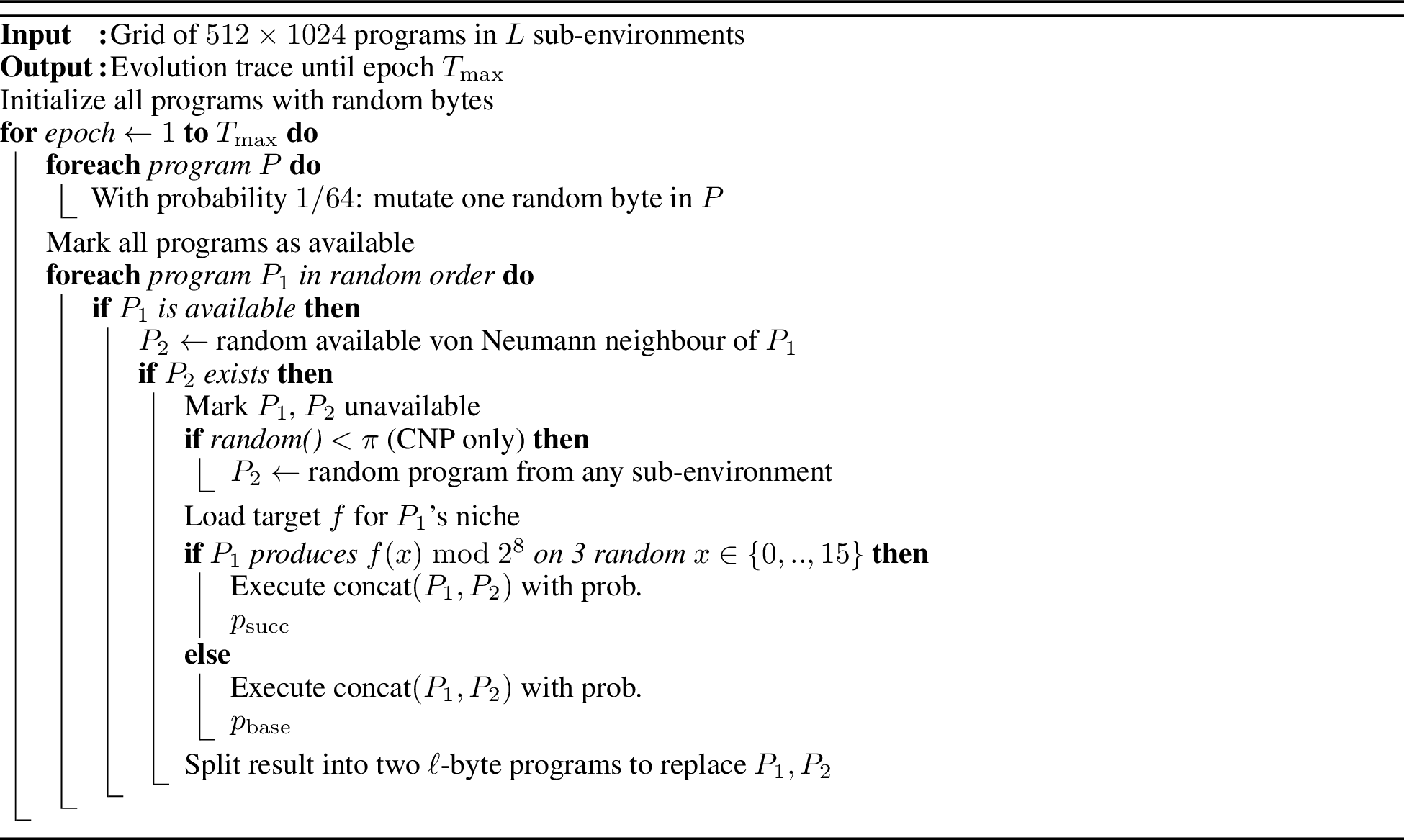 Figure 6: Evolution through competence-gated interaction.