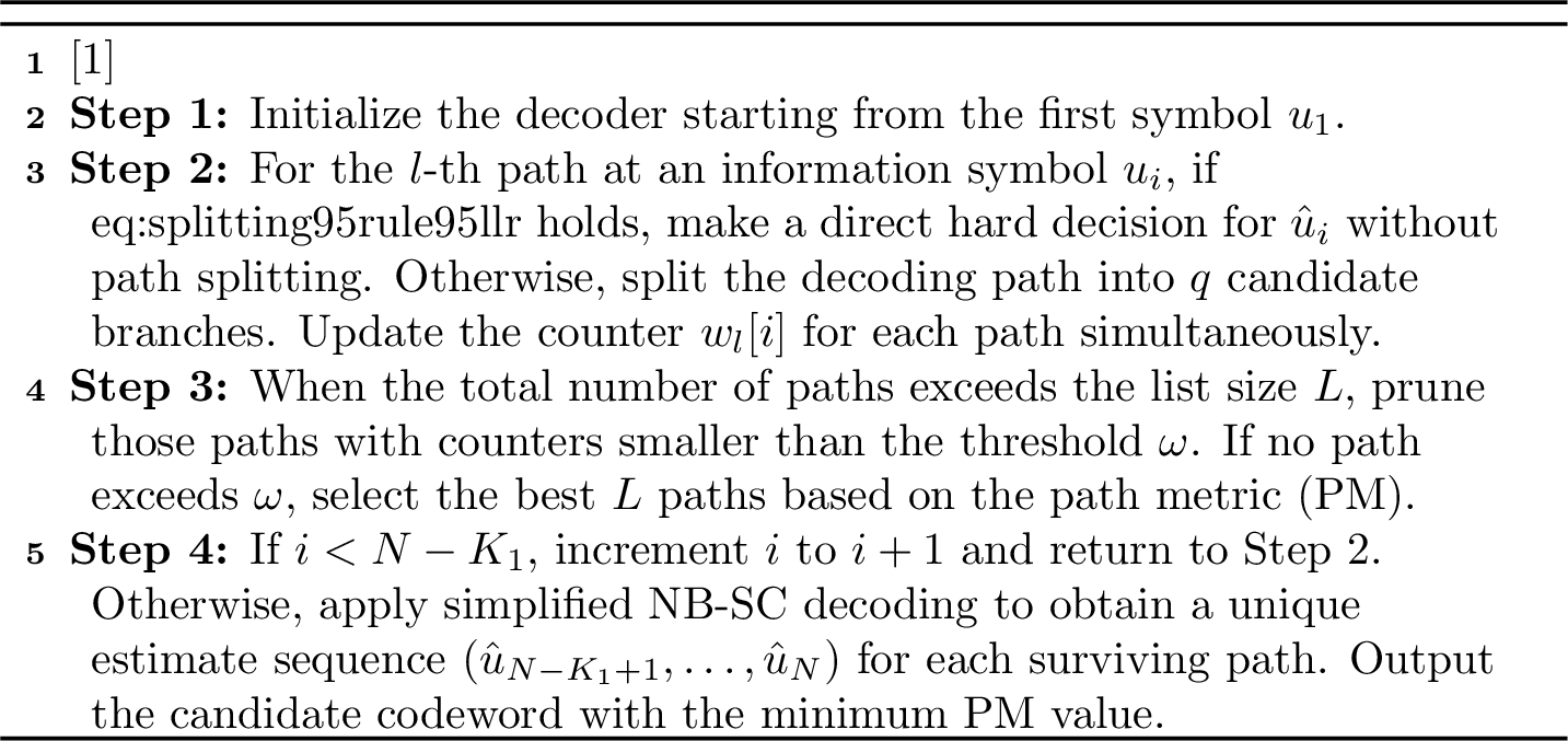 Figure 5: Enhanced Split-Reduced NB-SCL Decoder