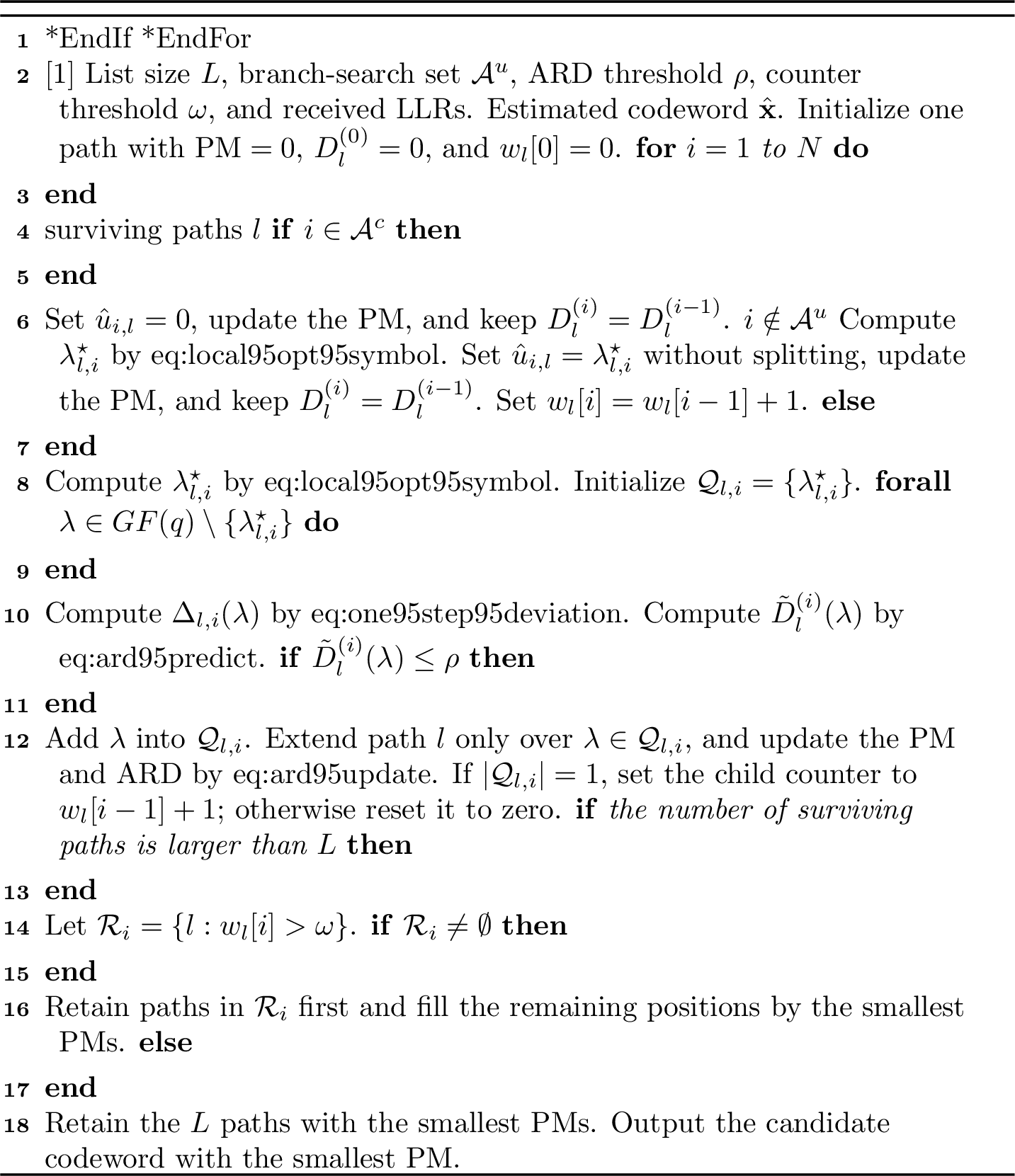 Figure 7: Adaptive Branch Pruning-Aided NB-SCL (ABP-NBSCL) Decoder