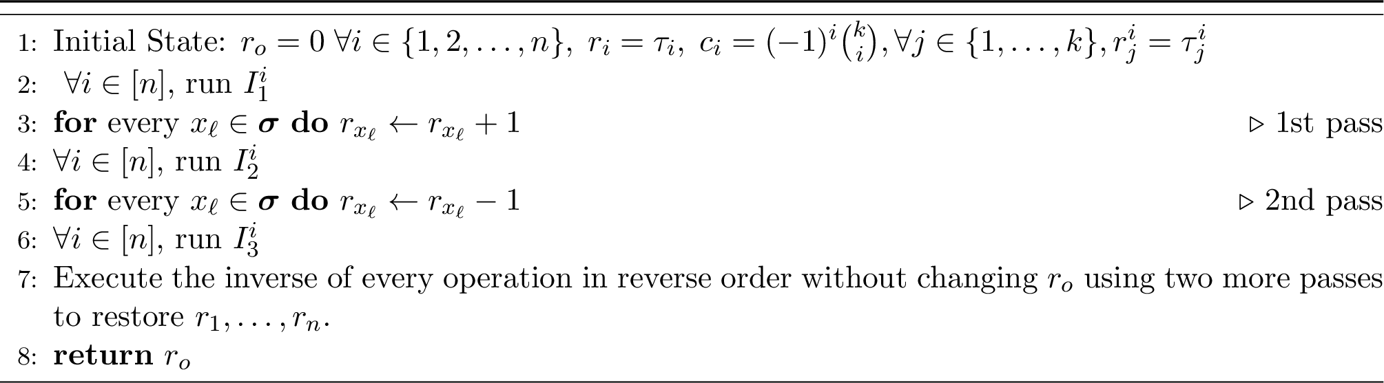 Figure 1: 4-Pass F_k Computation