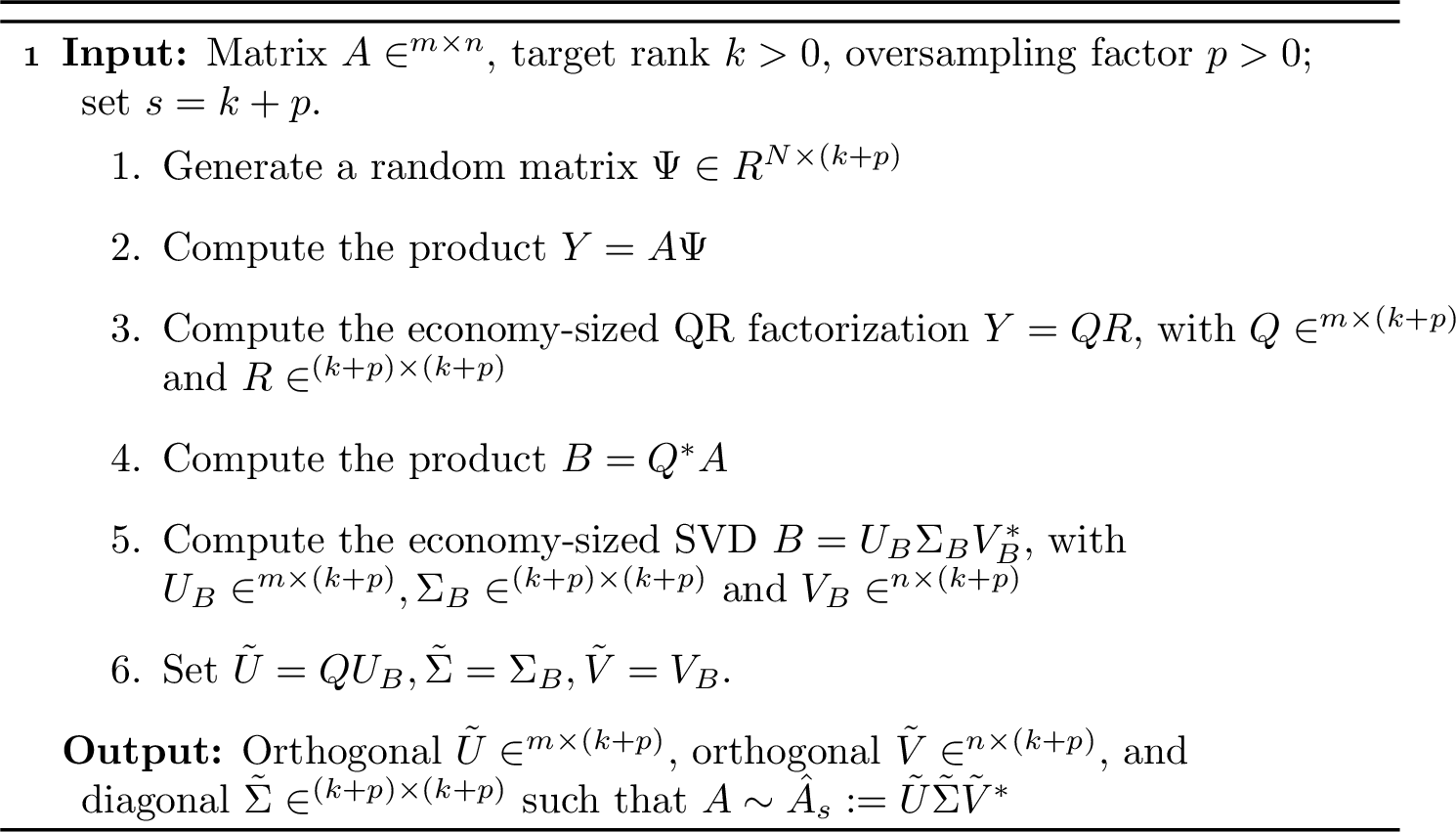 Figure 41: Randomized SVD