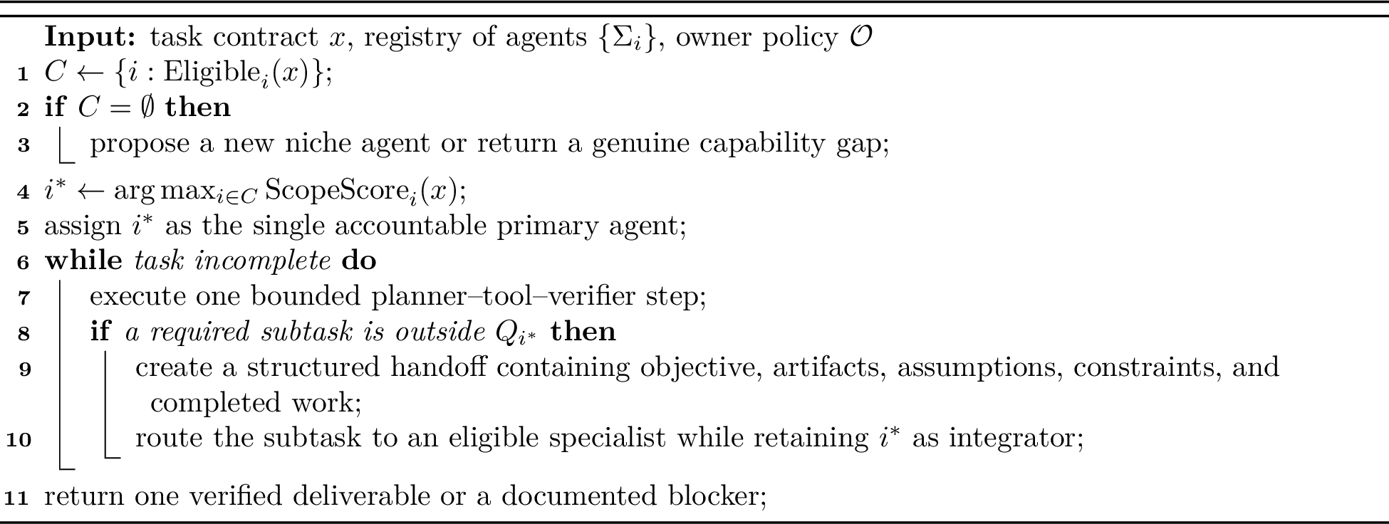 Figure 5: Scope-aware assignment and handoff
