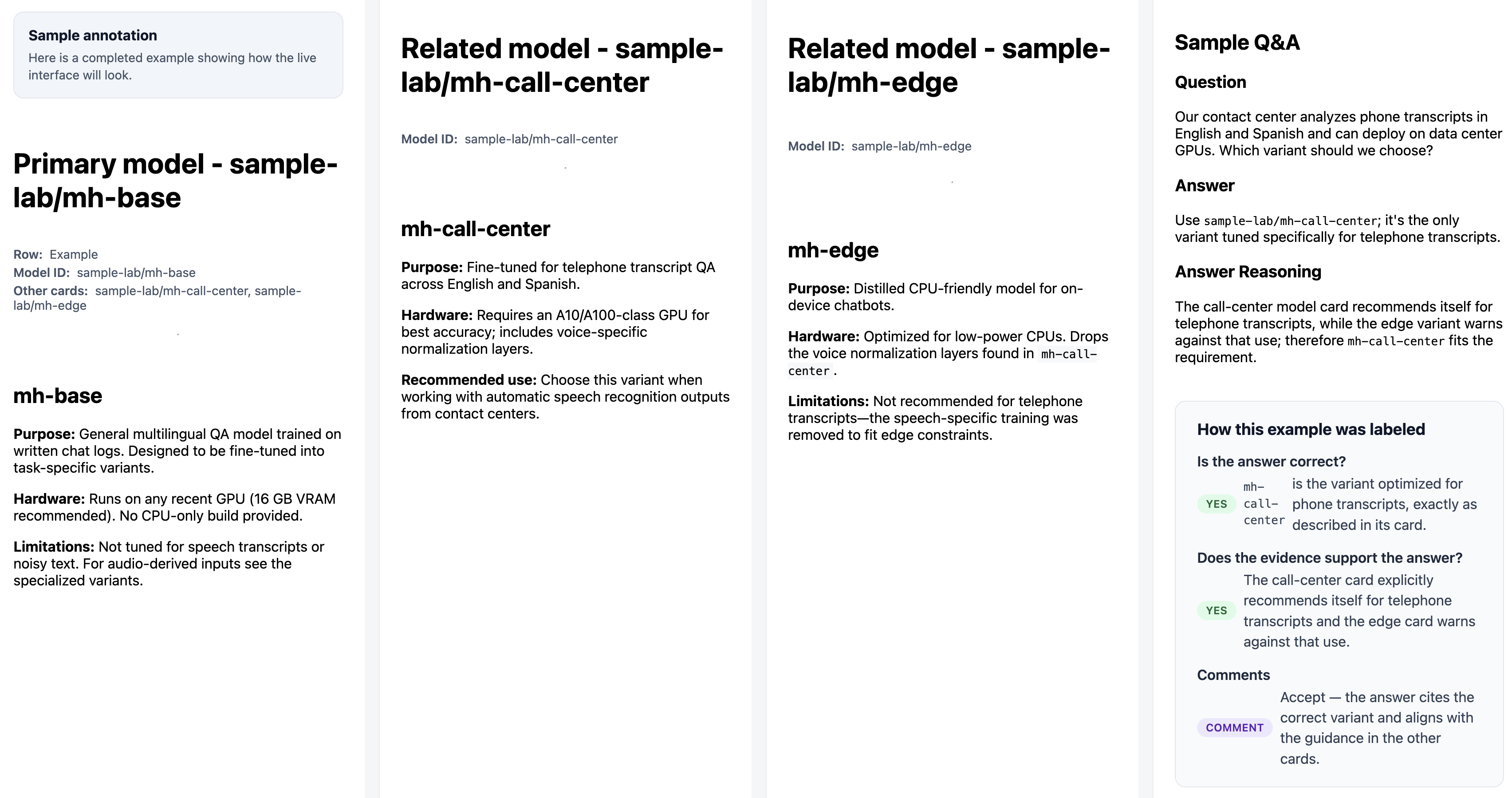 Figure 3: Screenshot of the custom validation UI. Annotators are presented with the highlighted evidence constraints and must explicitly accept or reject the instance based on the provided rubrics.