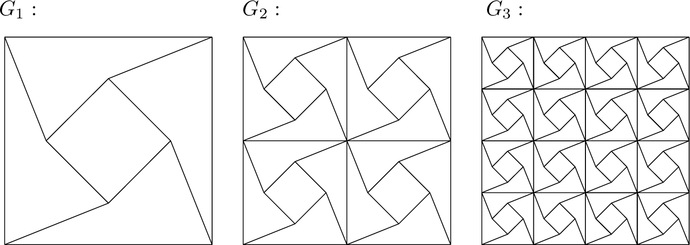 Figure 5: The pentagonal grids, used in Tables 7–8.
