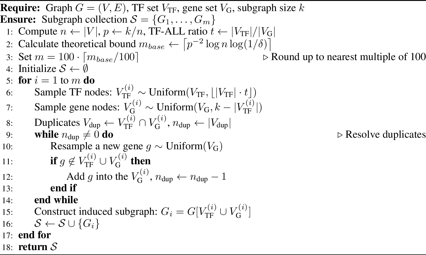 Figure 8: TF-ALL Subgraph Sampling (TASS)