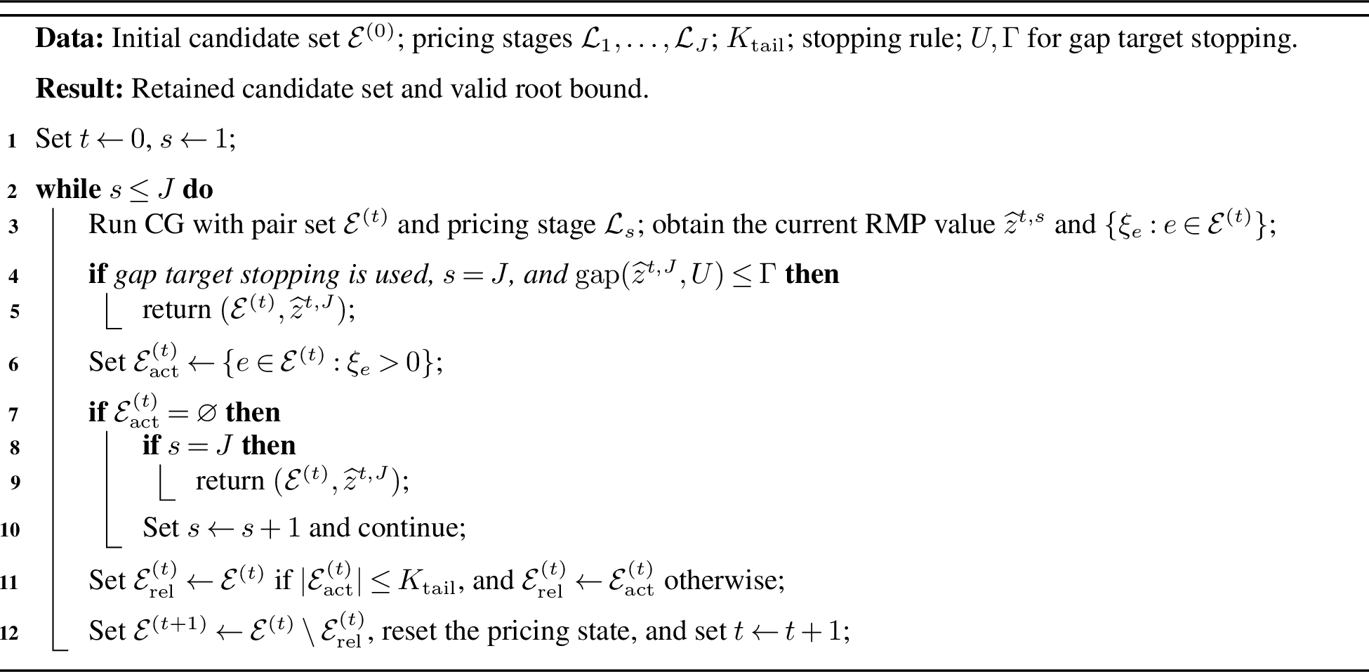 Figure 2: Recovery of candidate L-PDDOIs