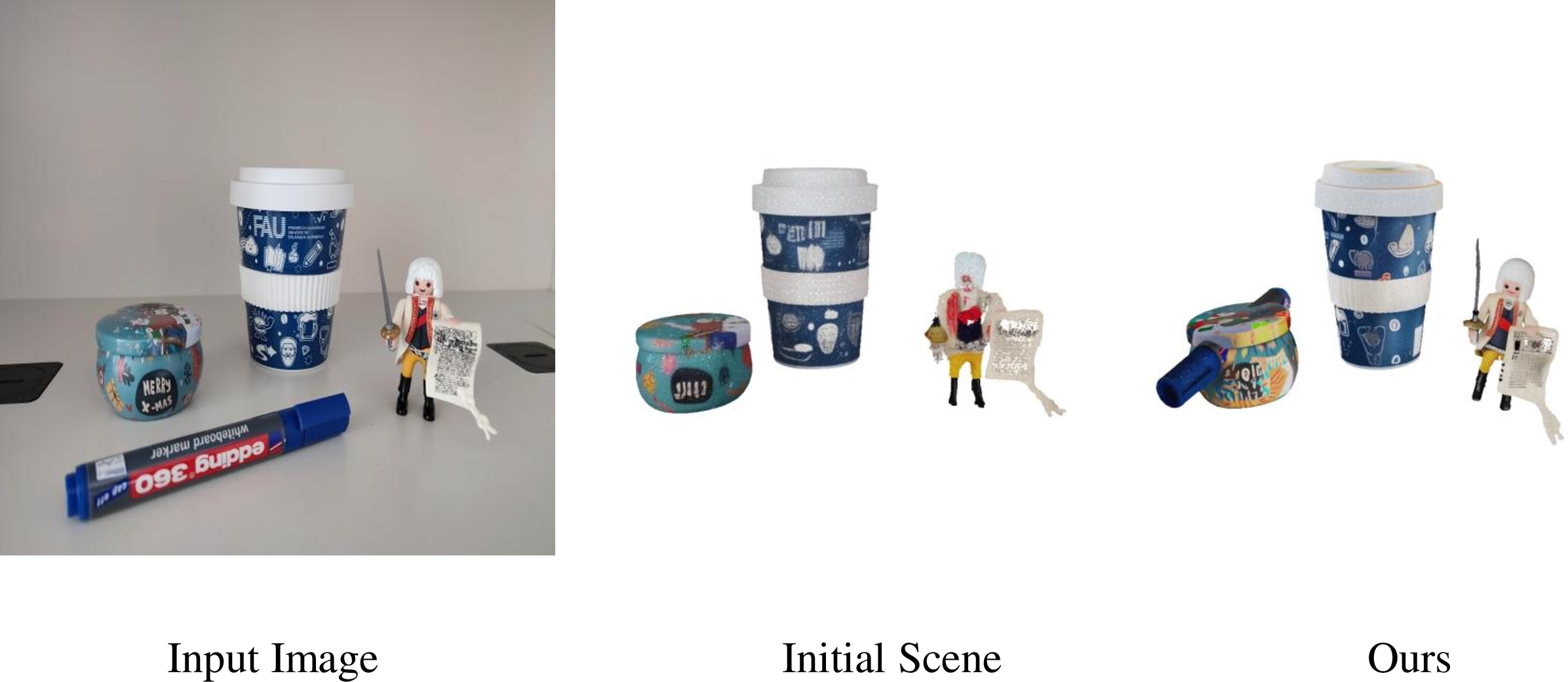Figure 11: Representative failure case of our pipeline.