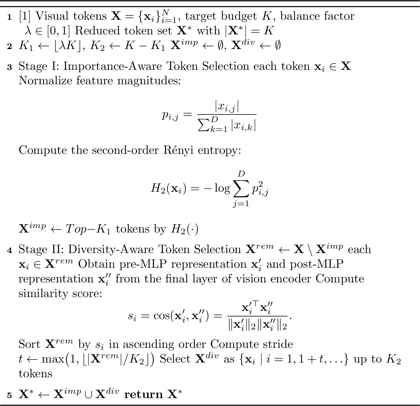 Figure 2: VLMs Token Reduction Pipeline