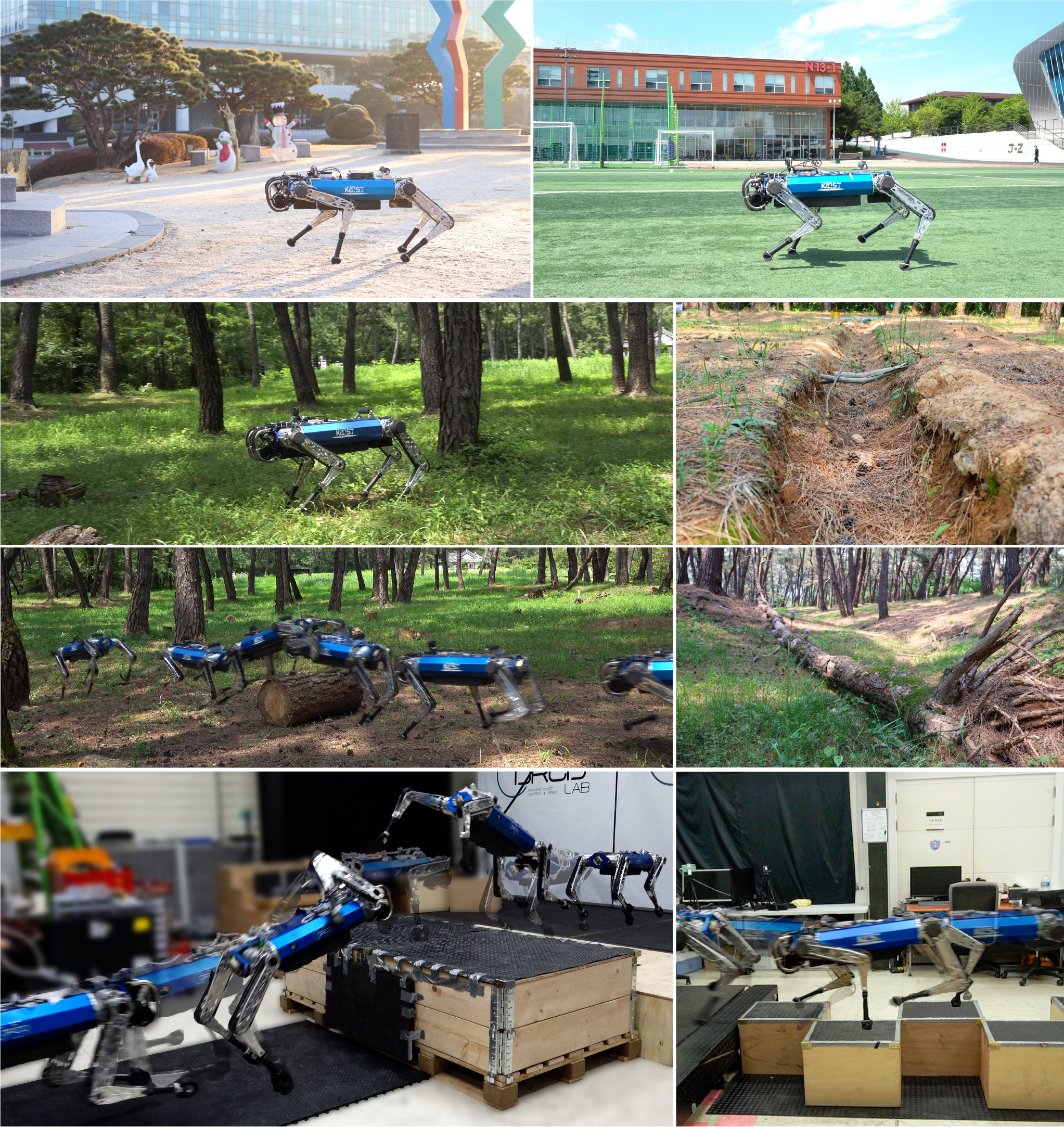 Figure 12: Various terrains during experiments.