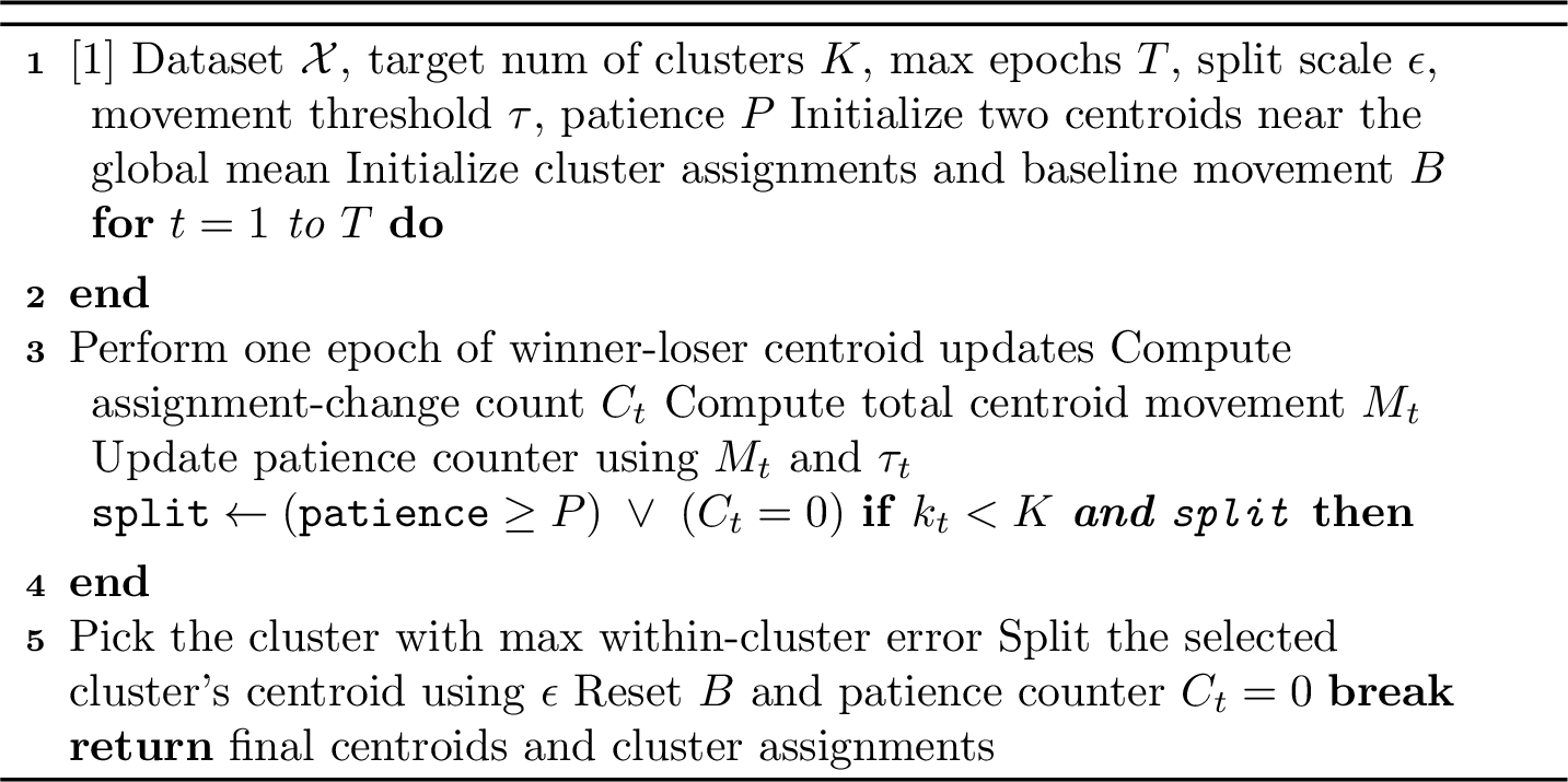 Figure 2: Fast Centroid Neural Network (FastCentNN)