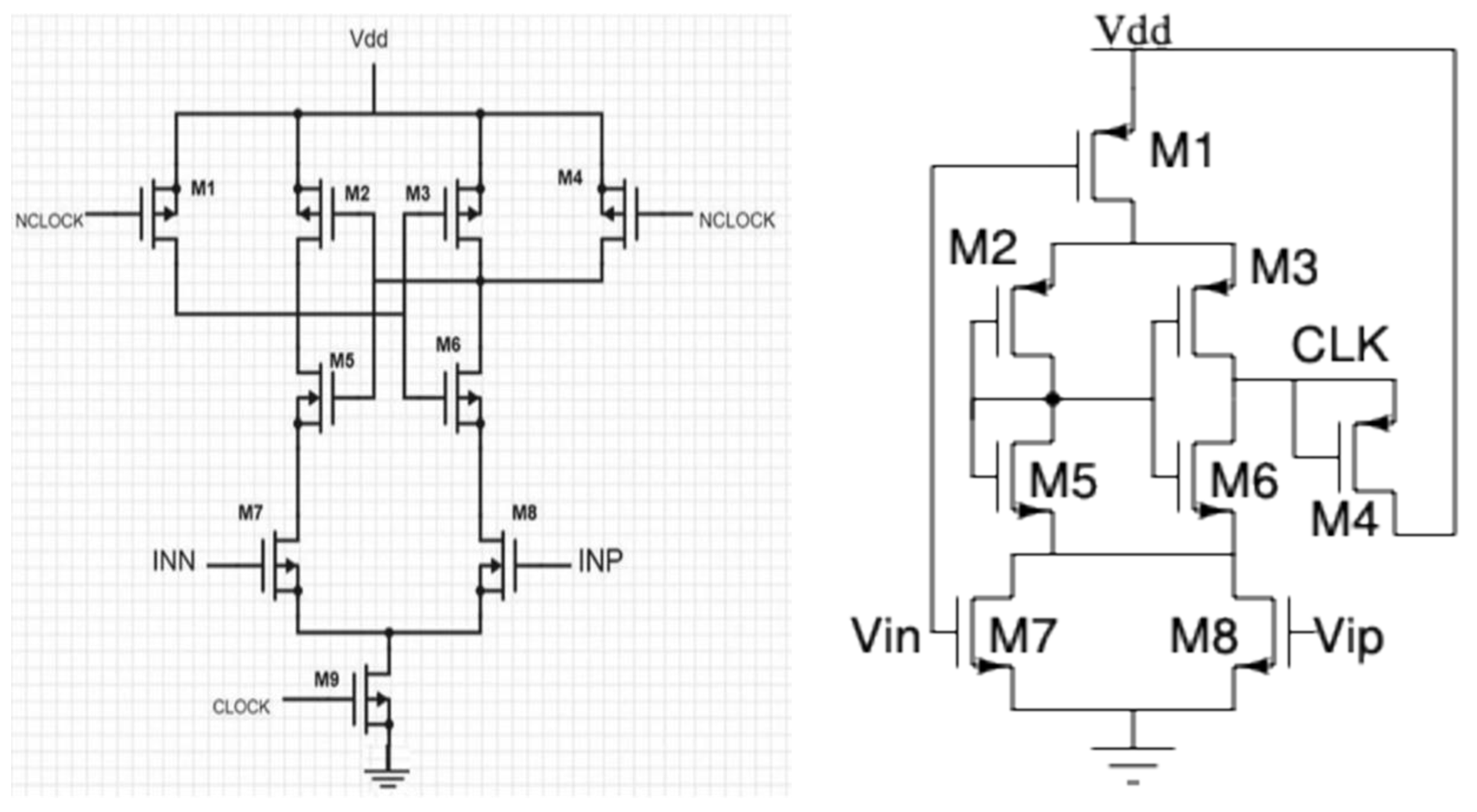 Figure 4: Highlighting the limitations and lack of generalization of utilizing existing fine-tuned models for netlist generation. (left) Original circuit, (right) Fine-tuned model generated incorrect circuit.