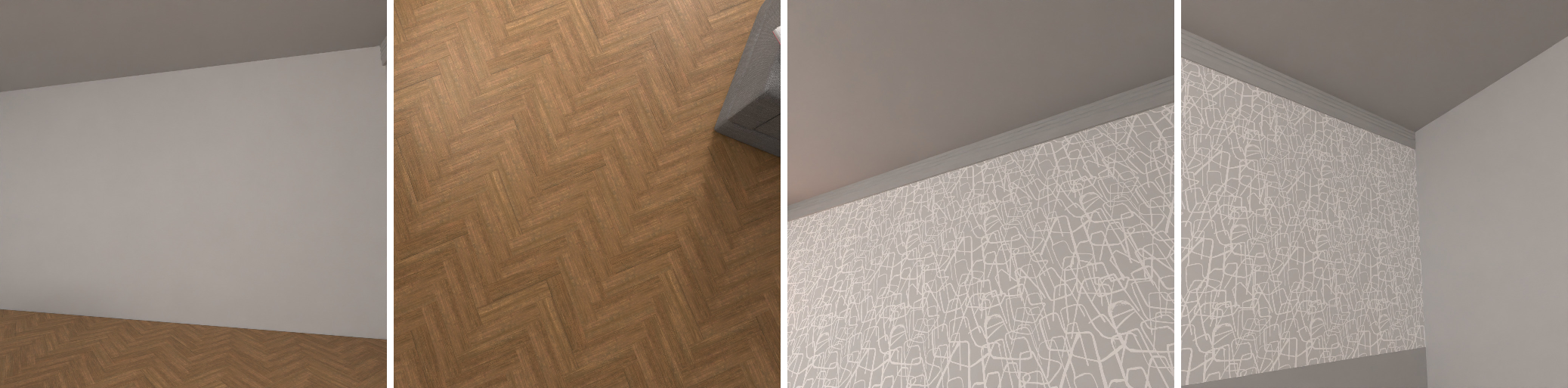 Figure 14: Scene with textureless areas and artificial repetitions