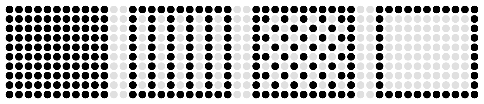 Figure 7: Fill textures used to distinguish segments in stacked bar charts: (a) solid infill, (b) vertical bars, (c) checkerboard, (d) hollow perimeter.