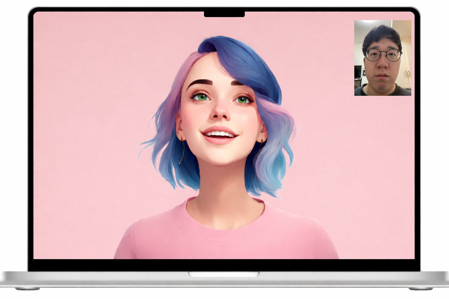 Figure 1: The InteLLA conversational AI agent interface. Participants interacted with InteLLA through voice-based open-domain conversation across 10 daily sessions.