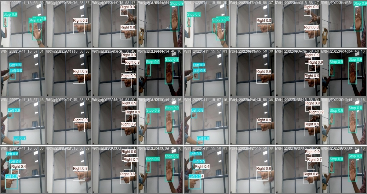 Figure 6: Comparison of detection results on the public dataset: YOLO-DC (left) and YOLO11n (right).
