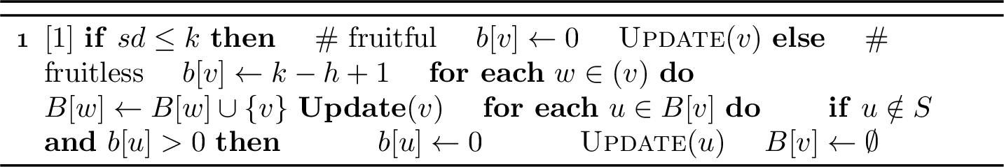 Figure 6: Lazy fruitful and fruitless handling, replacing the body of the fruitful/fruitless branch in \mathop{\mathrm{\mathrm{\small Search}}} (2).