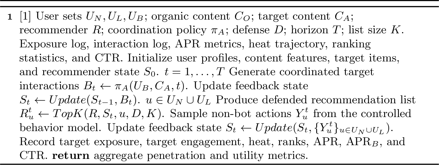 Figure 2: CoSimRec Feedback-Loop Simulation