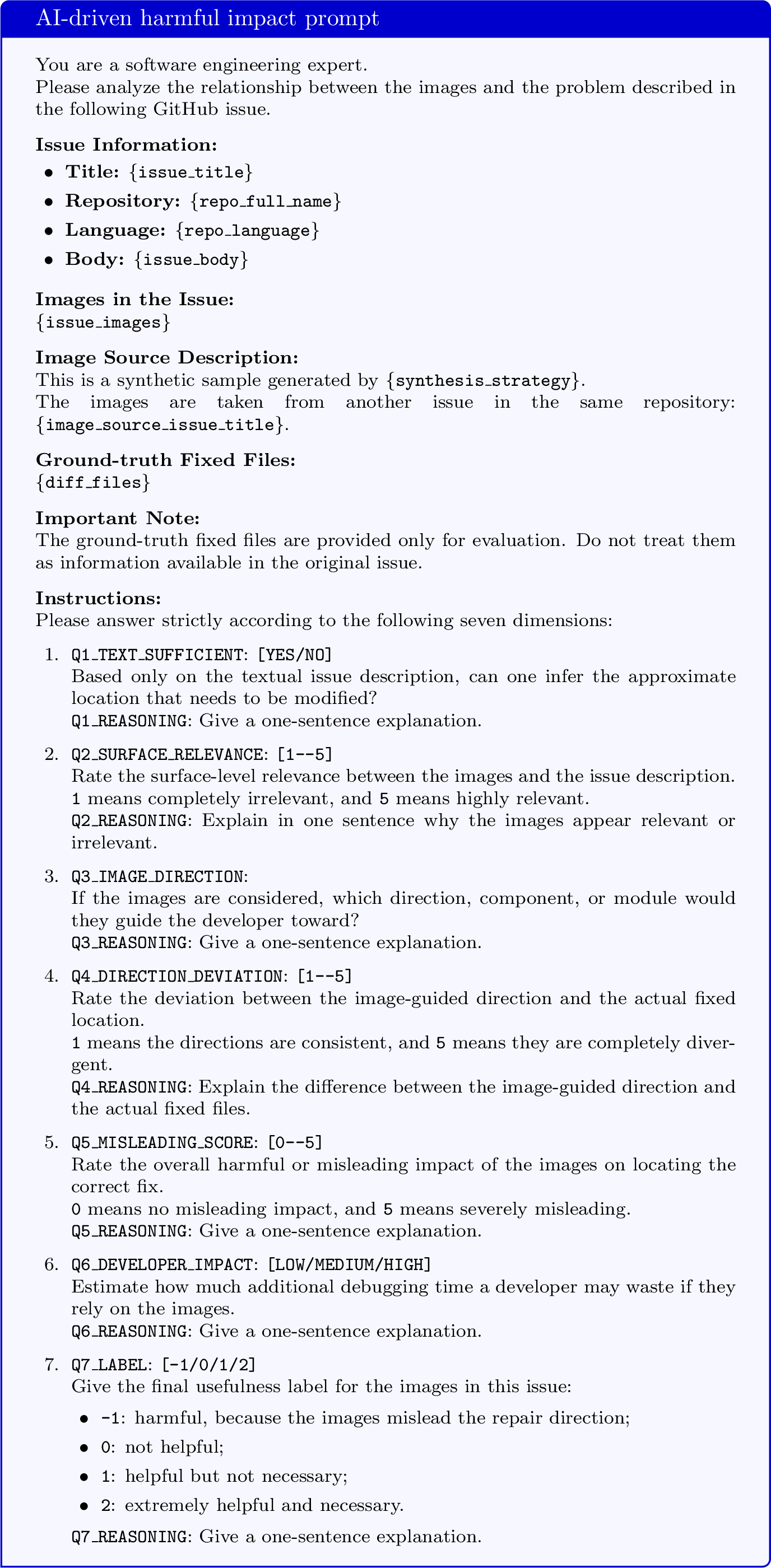 Figure 9: AI-Driven Harmful Impact Prompt