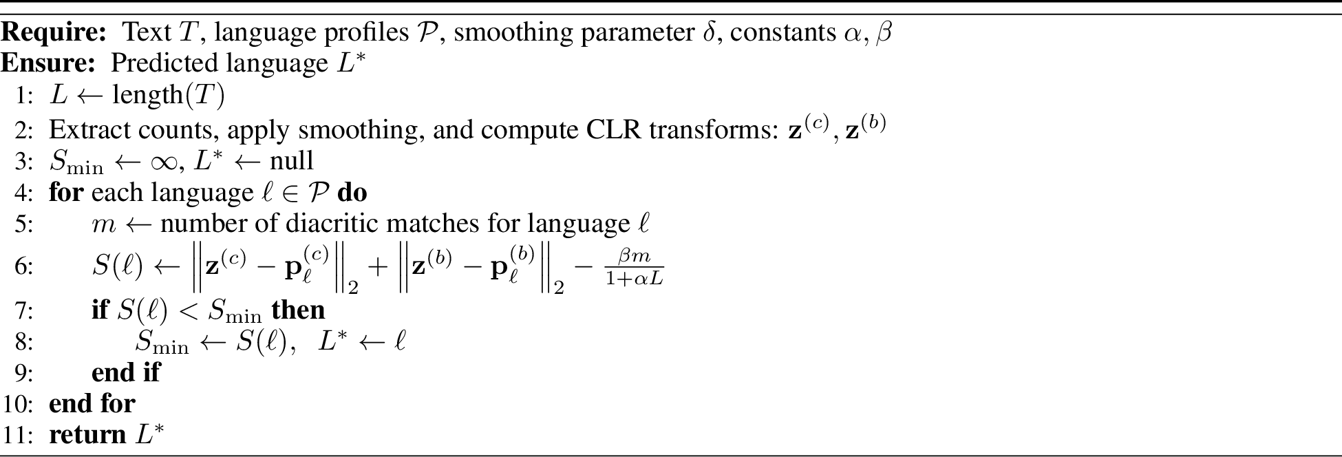 Figure 1: CoDA-based Language Identification