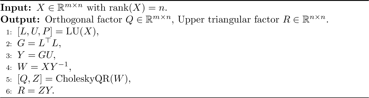 Figure 3: [Q,R]=LC2(X)