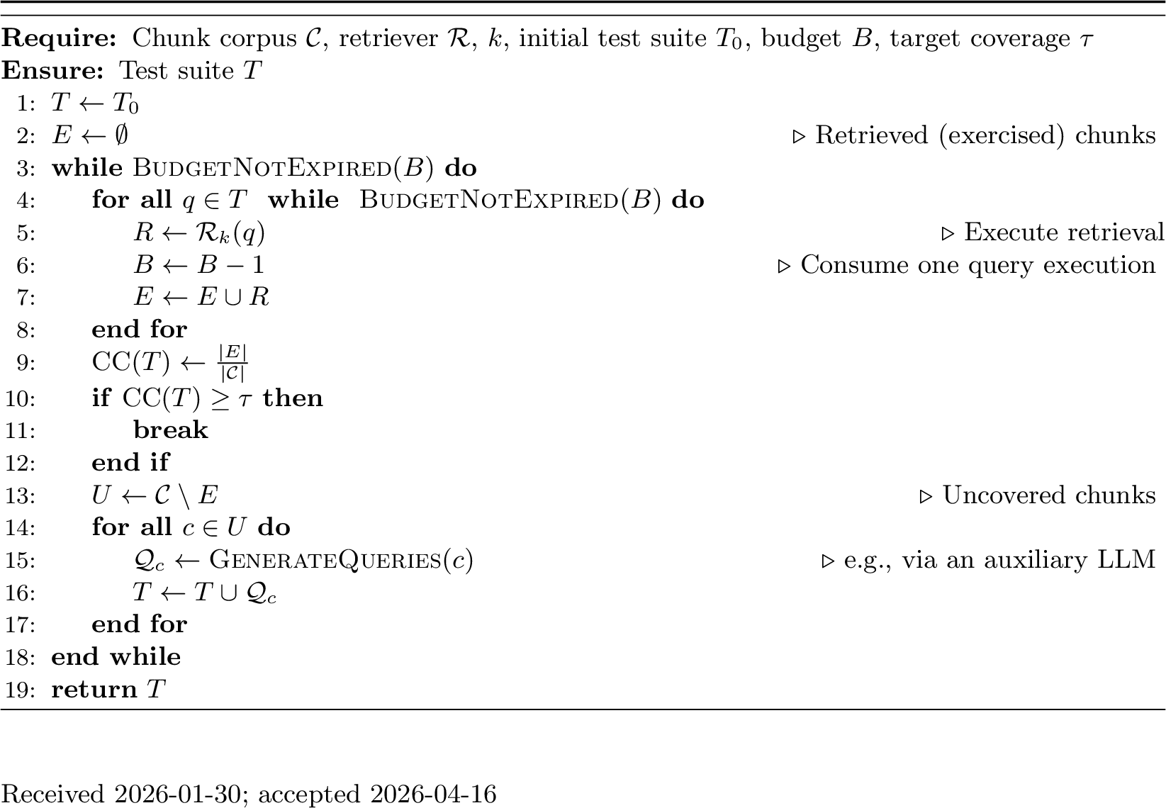Figure 3: Coverage-guided test generation with Chunk Coverage